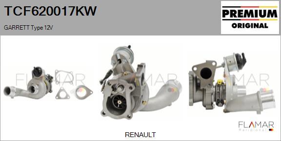 FLAMAR TCF620017KW - Turbocompresseur, suralimentation droxauto.com
