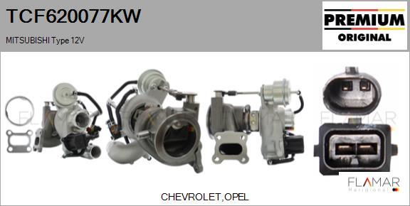 FLAMAR TCF620077KW - Turbocompresseur, suralimentation droxauto.com