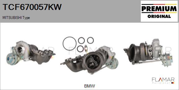 FLAMAR TCF670057KW - Turbocompresseur, suralimentation droxauto.com