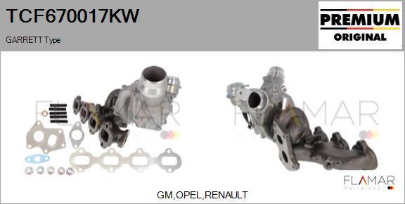 FLAMAR TCF670017KW - Turbocompresseur, suralimentation droxauto.com