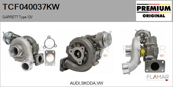 FLAMAR TCF040037KW - Turbocompresseur, suralimentation droxauto.com