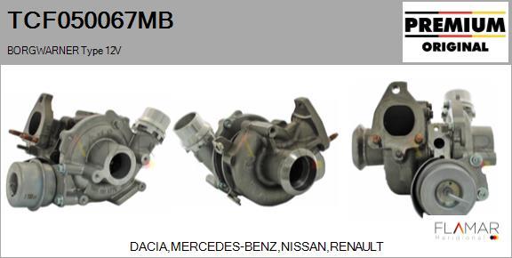 FLAMAR TCF050067MB - Turbocompresseur, suralimentation droxauto.com