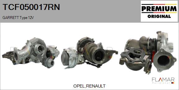 FLAMAR TCF050017RN - Turbocompresseur, suralimentation droxauto.com