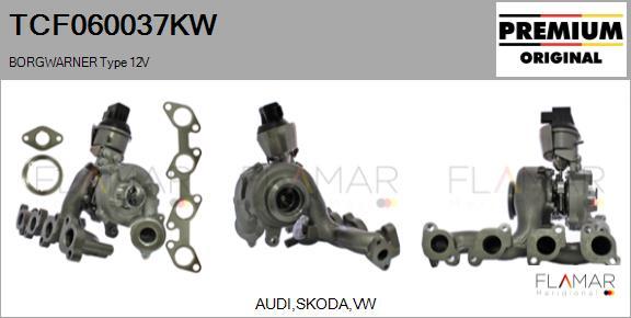 FLAMAR TCF060037KW - Turbocompresseur, suralimentation droxauto.com
