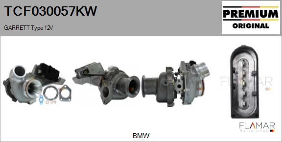 FLAMAR TCF030057KW - Turbocompresseur, suralimentation droxauto.com