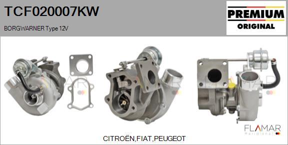 FLAMAR TCF020007KW - Turbocompresseur, suralimentation droxauto.com