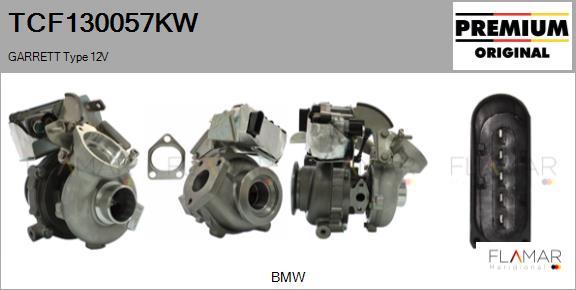 FLAMAR TCF130057KW - Turbocompresseur, suralimentation droxauto.com