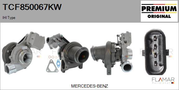 FLAMAR TCF850067KW - Turbocompresseur, suralimentation droxauto.com