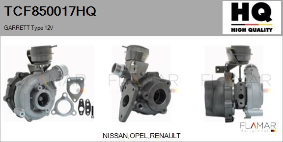 FLAMAR TCF850017HQ - Turbocompresseur, suralimentation droxauto.com