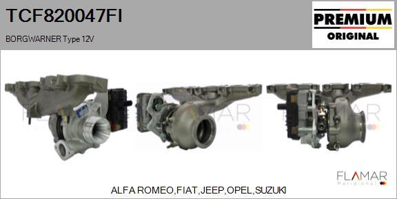 FLAMAR TCF820047FI - Turbocompresseur, suralimentation droxauto.com