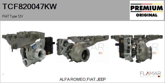 FLAMAR TCF820047KW - Turbocompresseur, suralimentation droxauto.com