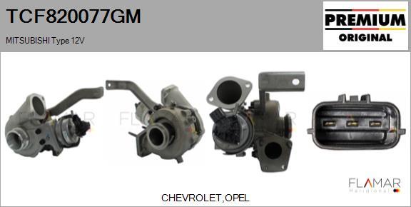 FLAMAR TCF820077GM - Turbocompresseur, suralimentation droxauto.com