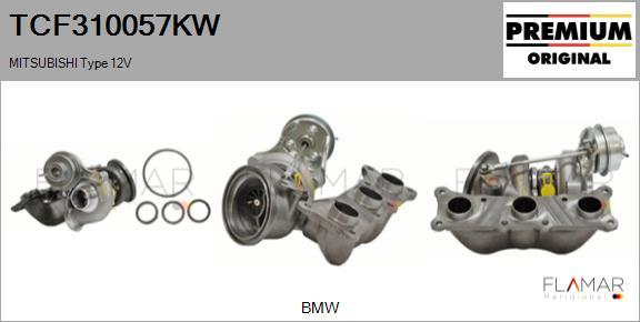 FLAMAR TCF310057KW - Turbocompresseur, suralimentation droxauto.com