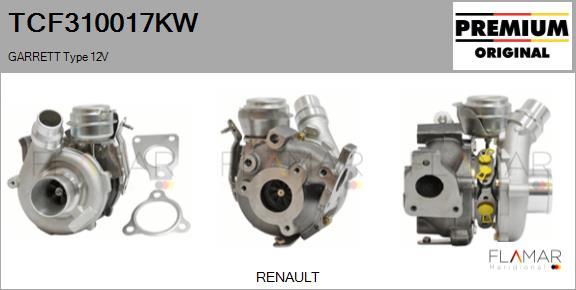 FLAMAR TCF310017KW - Turbocompresseur, suralimentation droxauto.com