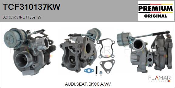 FLAMAR TCF310137KW - Turbocompresseur, suralimentation droxauto.com