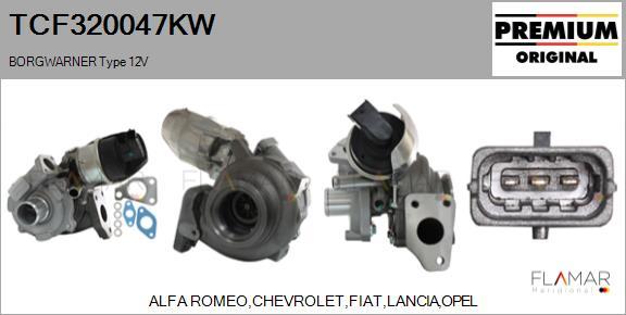 FLAMAR TCF320047KW - Turbocompresseur, suralimentation droxauto.com