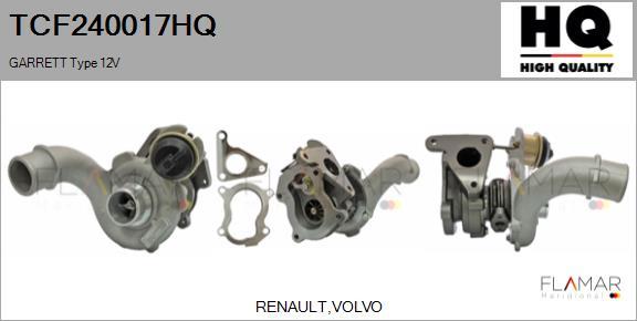FLAMAR TCF240017HQ - Turbocompresseur, suralimentation droxauto.com