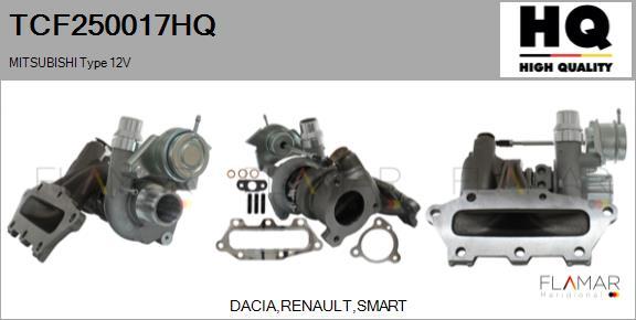 FLAMAR TCF250017HQ - Turbocompresseur, suralimentation droxauto.com