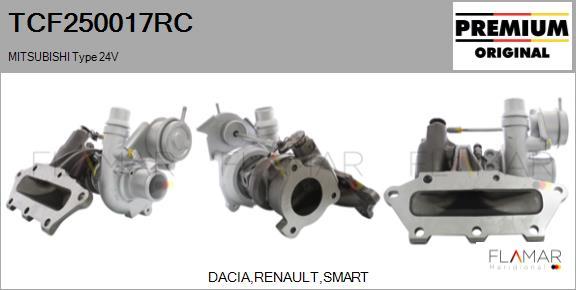 FLAMAR TCF250017RC - Turbocompresseur, suralimentation droxauto.com