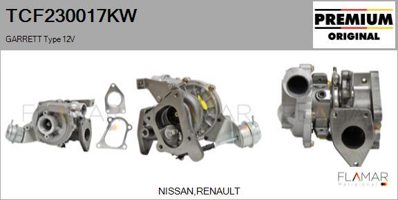 FLAMAR TCF230017KW - Turbocompresseur, suralimentation droxauto.com