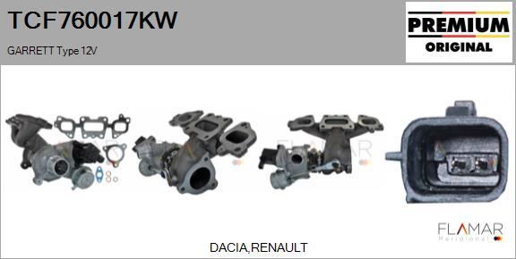 FLAMAR TCF760017KW - Turbocompresseur, suralimentation droxauto.com