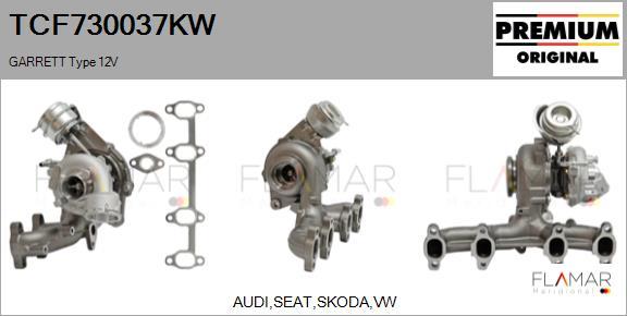 FLAMAR TCF730037KW - Turbocompresseur, suralimentation droxauto.com