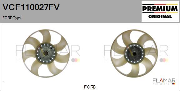 FLAMAR VCF110027FV - Embrayage, ventilateur de radiateur droxauto.com