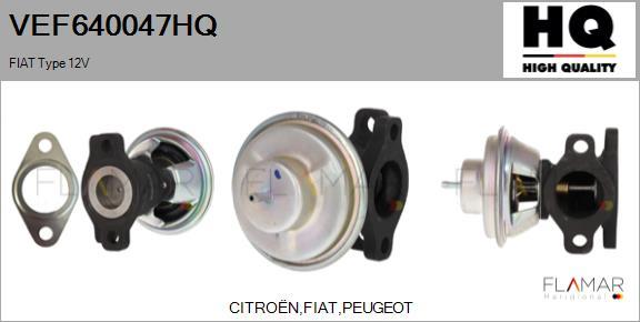 FLAMAR VEF640047HQ - Vanne EGR droxauto.com