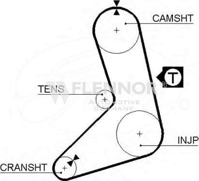 Flennor 4968 - Courroie de distribution droxauto.com
