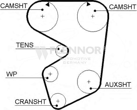 Flennor 4902 - Courroie de distribution droxauto.com