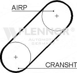 Flennor 4984 - Courroie de distribution droxauto.com
