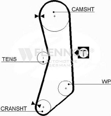 Flennor 4929V - Courroie de distribution droxauto.com