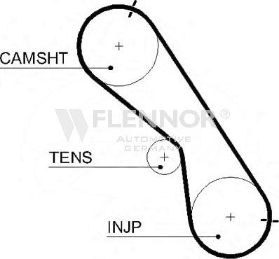 Flennor 4459V - Courroie de distribution droxauto.com