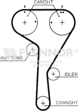 Flennor 4579V - Courroie de distribution droxauto.com