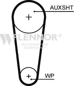 Flennor 4571V - Courroie de distribution droxauto.com