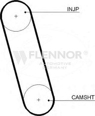 Flennor 4099 - Courroie de distribution droxauto.com
