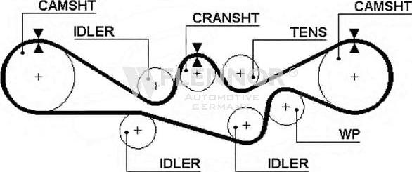 Flennor 4130 - Courroie de distribution droxauto.com