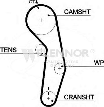 Flennor 4378V - Courroie de distribution droxauto.com