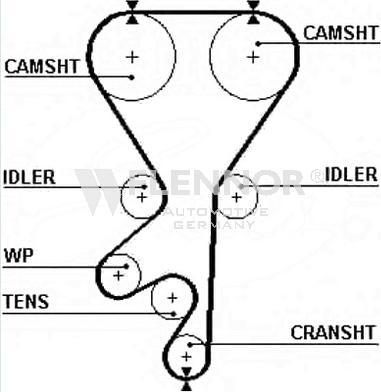 Flennor 4257V - Courroie de distribution droxauto.com