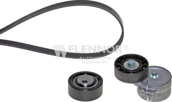 Flennor F946PK1753 - Jeu de courroies trapézoïdales à nervures droxauto.com