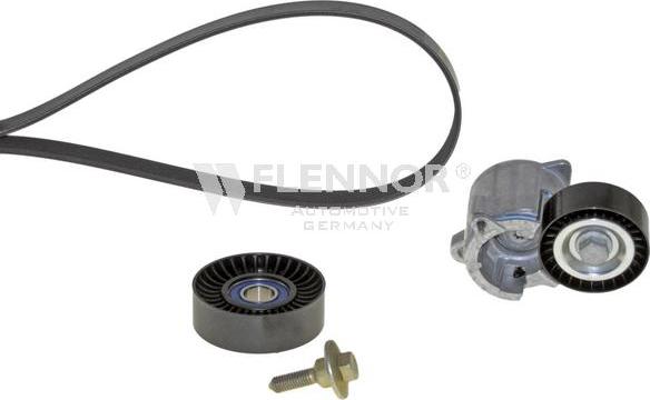 Flennor F906PK1725 - Jeu de courroies trapézoïdales à nervures droxauto.com