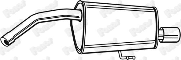 Fonos 610559 - Silencieux arrière droxauto.com
