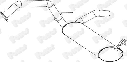 Fonos 25285 - Silencieux arrière droxauto.com