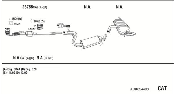 Fonos ADK024493 - Échappement droxauto.com