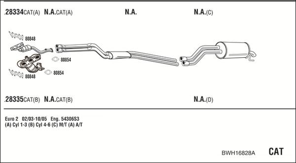 Fonos BWH16828A - Échappement droxauto.com