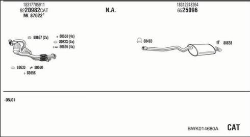 Fonos BWK014680A - Échappement droxauto.com