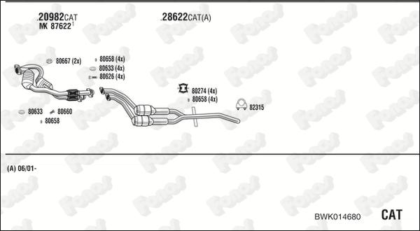 Fonos BWK014680 - Échappement droxauto.com