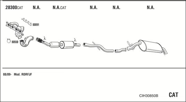 Fonos CIH30850B - Échappement droxauto.com
