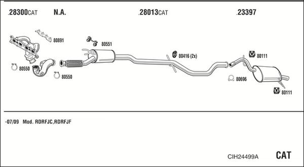 Fonos CIH24499A - Échappement droxauto.com