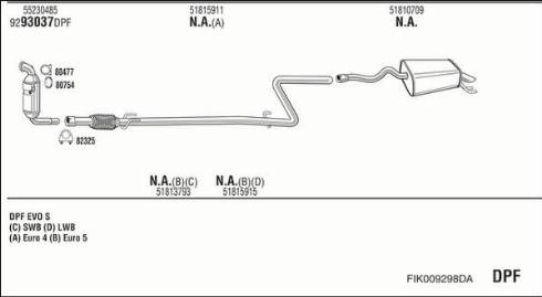 Fonos FIK009298DA - Échappement droxauto.com